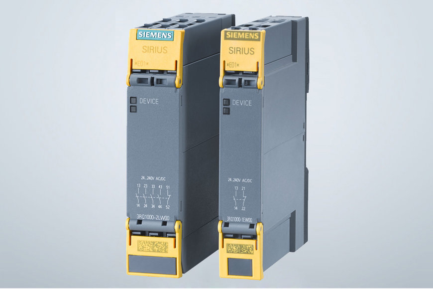 Siemens launches forceguided coupling relays for safetyrelated
